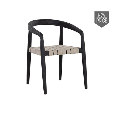 Cayman Dining Armchair - Charcoal | Sunpan - SUNPAN - 109043 - Home Elegance USA - 1