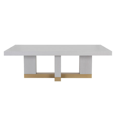 Greco Dining Table - Gauntlet Grey - 94.5" - Home Elegance USA