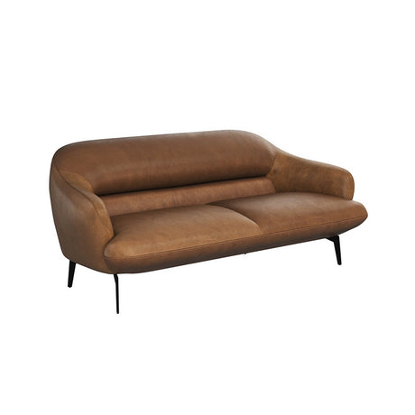 Armani Sofa - Cognac Leather - Home Elegance USA