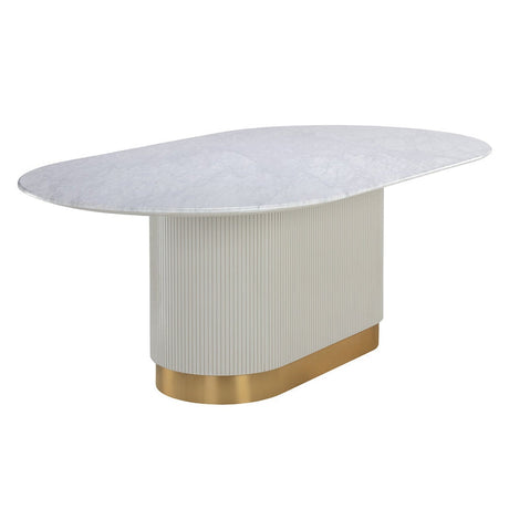 Paloma Dining Table - 84" - Oval - Home Elegance USA
