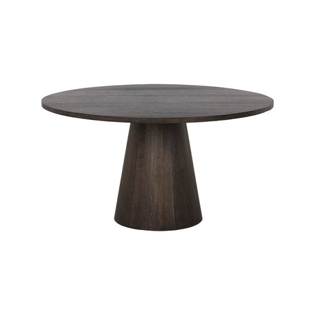 Elina Dining Table - Round - Brown Oak - 54" - Home Elegance USA