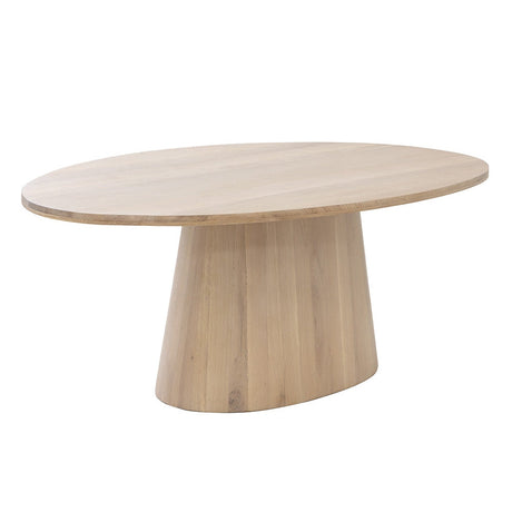 Elina Dining Table - Oval - Light Oak - 84" - Home Elegance USA