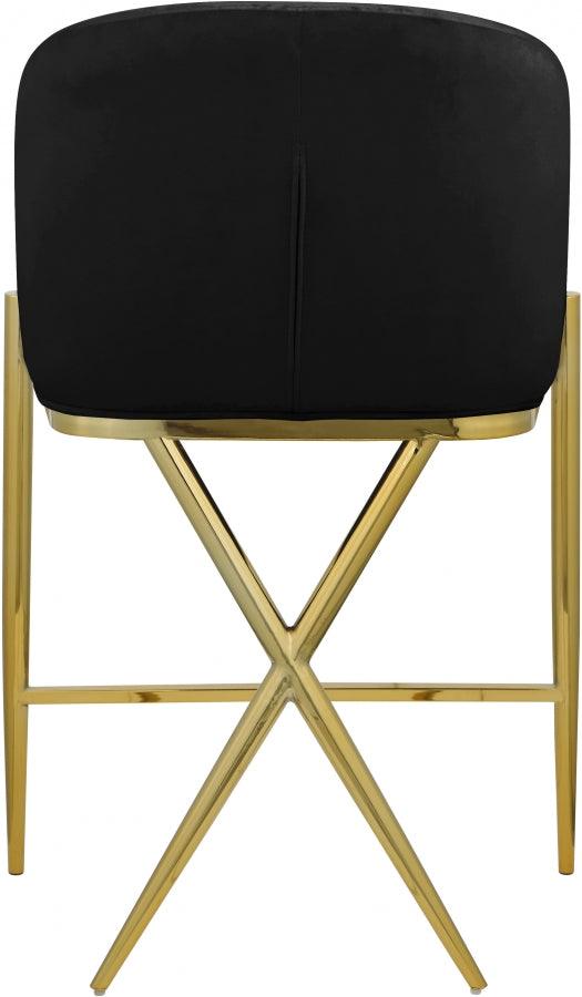 Meridian Furniture - Xavier Counter Stool Set Of 2 In Black - 867Black-C