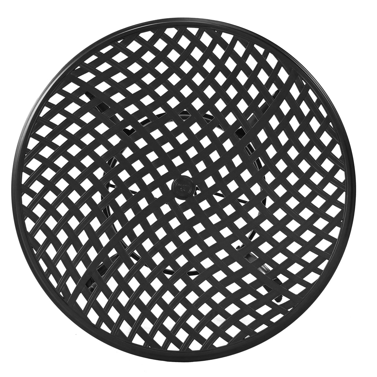 Aluminum 5 - Piece Round Dining Set With 4 Swivel Rockers, Cast Silver | Home Elegance USA