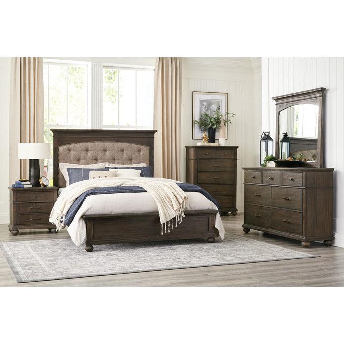 Homelegance - Motsinger 6 Piece Queen Bedroom Set In Brown - 1400-1-6Set