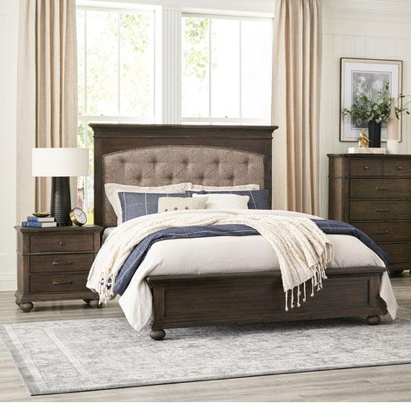Homelegance - Motsinger 3 Piece Queen Bedroom Set In Brown - 1400-1-3Set