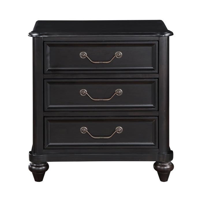 Homelegance - Herman Night Stand In Charcoal Brown - 1420-4