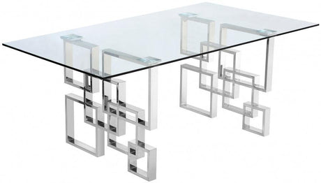 Alexis Dining Table In Chrome - 731 - T | Meridian | Home Elegance USA