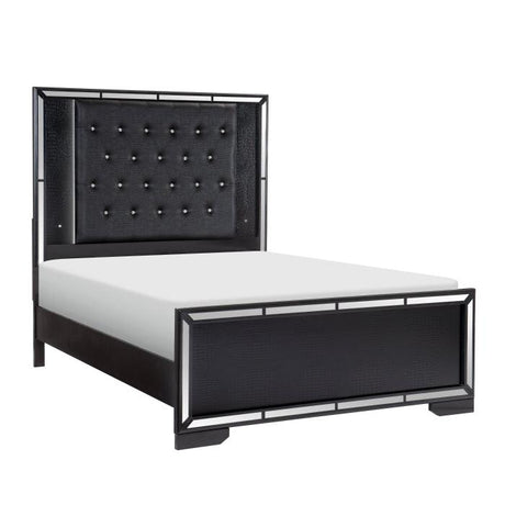 Aveline Queen Bed In Black 1428Bk - 1* | Homelegance | Home Elegance USA