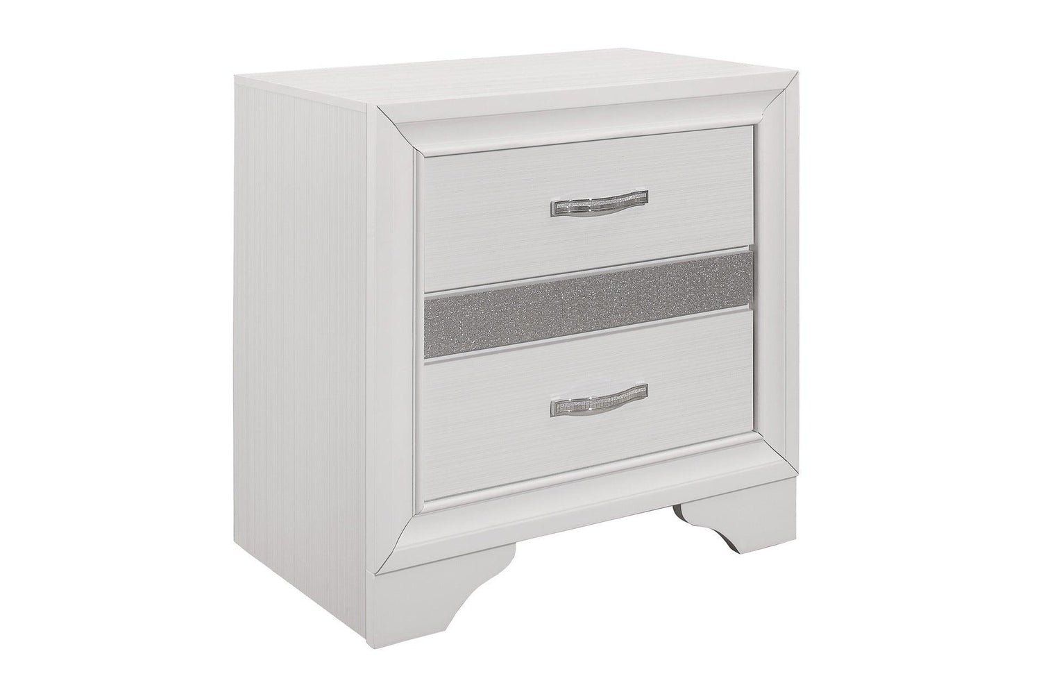Homelegance - Luster 5 Piece Eastern King Platform Bedroom Set In White - 1505Wk-1Ek-5Set