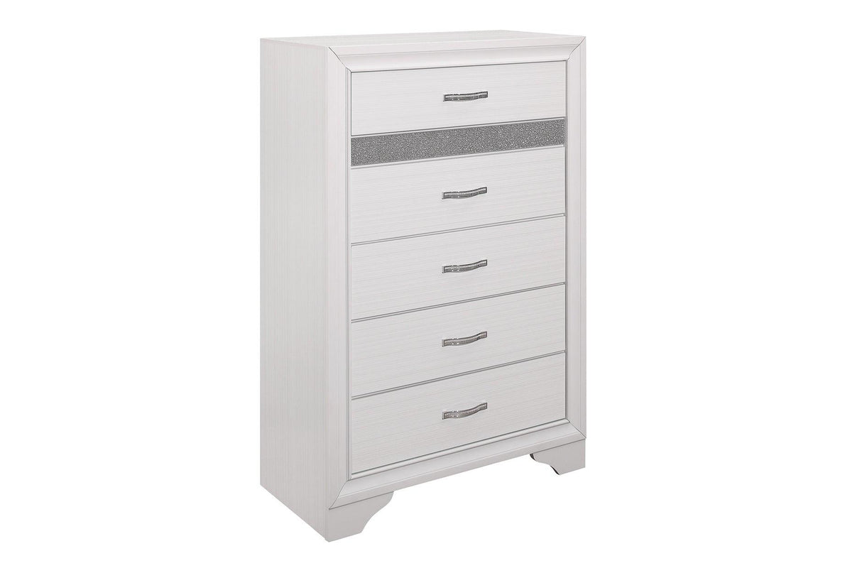 Homelegance - Luster Chest In White - 1505W-9
