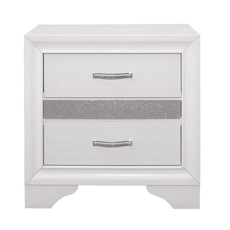Homelegance - Luster Night Stand In White - 1505W-4