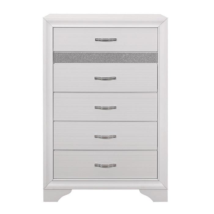 Homelegance - Luster Chest In White - 1505W-9