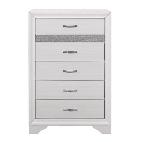 Homelegance - Luster Chest In White - 1505W-9