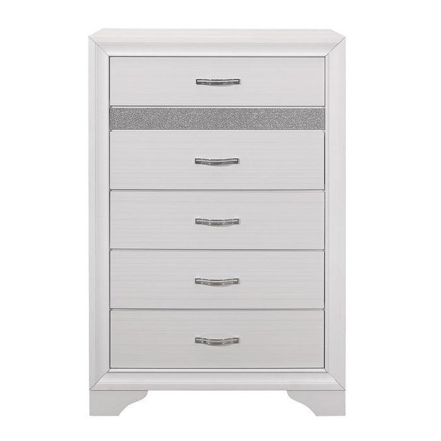 Homelegance - Luster Chest In White - 1505W-9