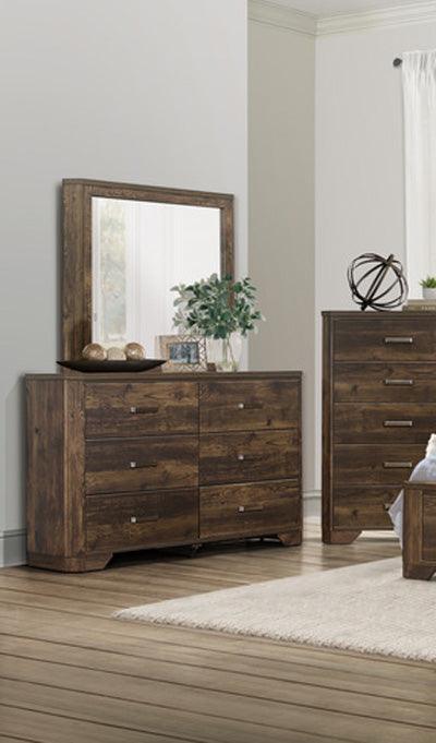 Homelegance - Jocelyn Dresser With Mirror In Rustic Brown - 1509-6
