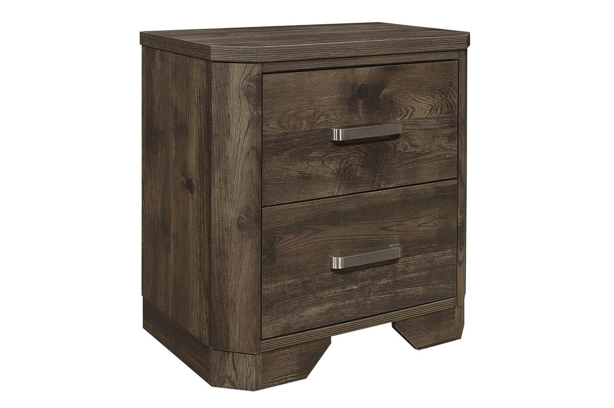 Homelegance - Jocelyn Night Stand In Rustic Brown - 1509-4