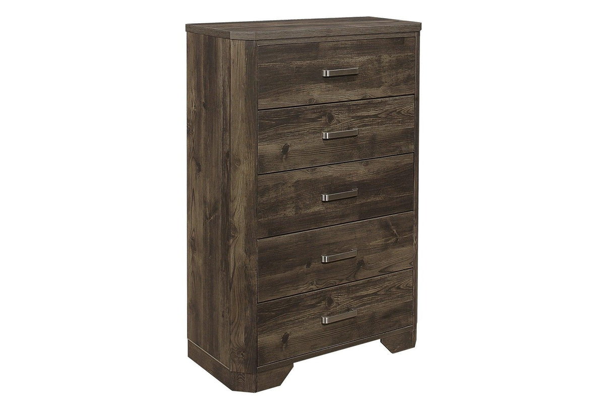 Homelegance - Jocelyn 6 Piece Eastern King Bedroom Set In Rustic Brown - 1509K-1Ek-6Set