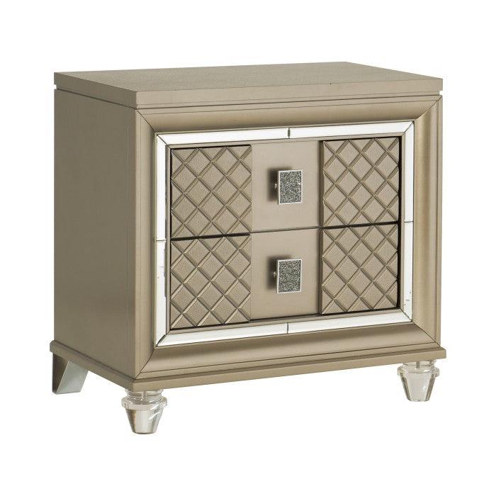 Homelegance - Loudon Night Stand In Champagne - 1515-4