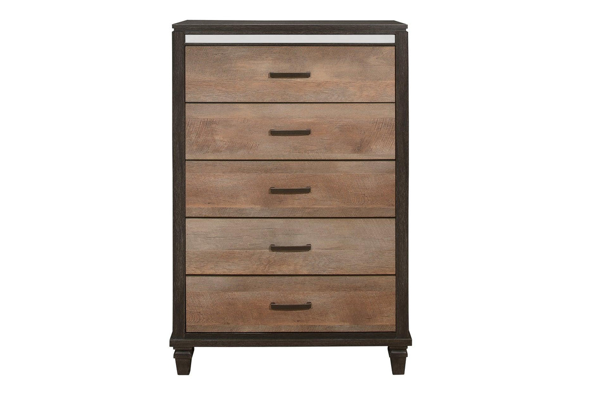 Danridge 6 Piece Queen Bedroom Set In Brown 1518 - 1 - 6Set | Homelegance | Home Elegance USA