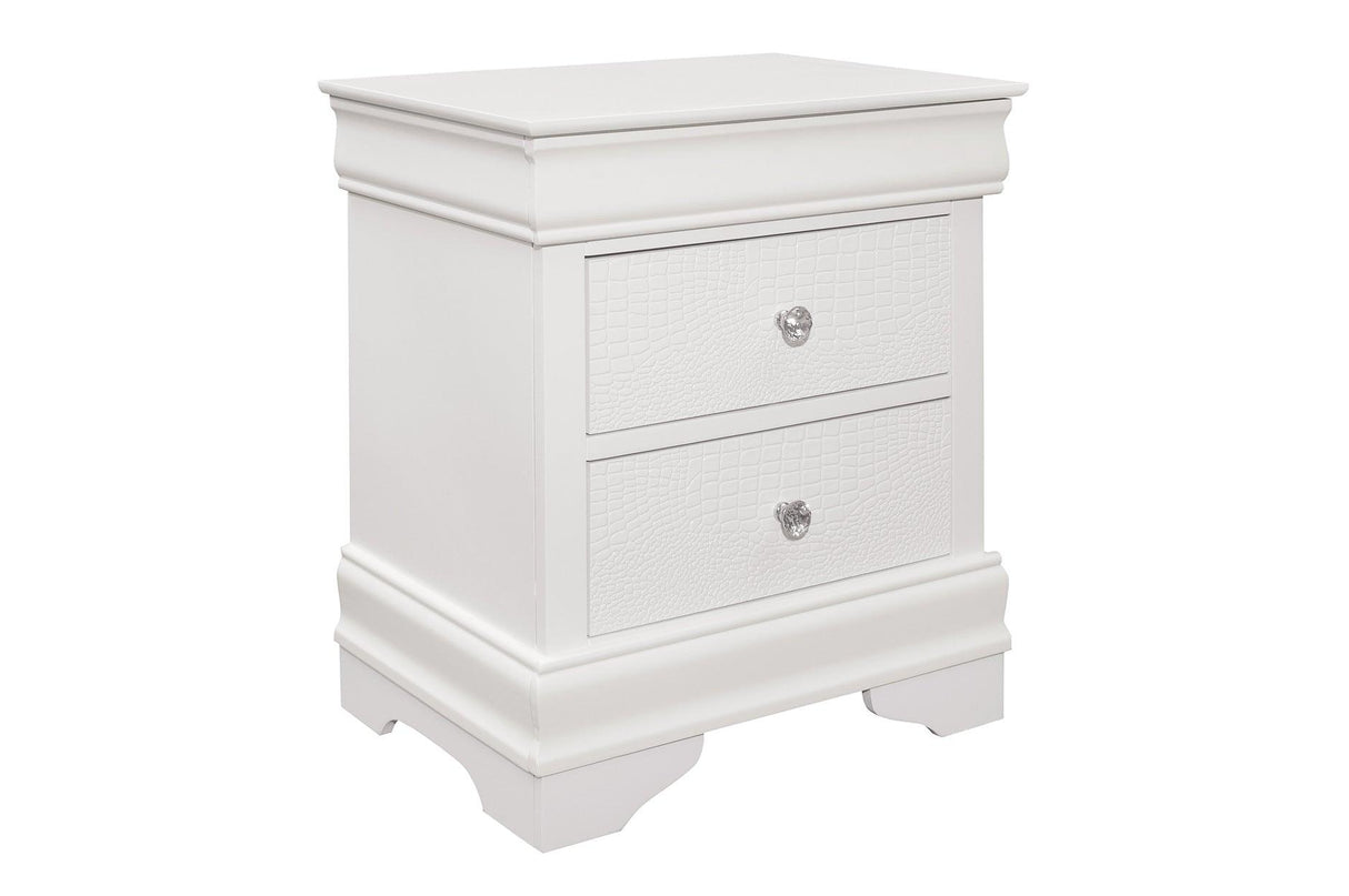 Homelegance - Lana 3 Piece Queen Bedroom Set In White - 1556W-1-3Set