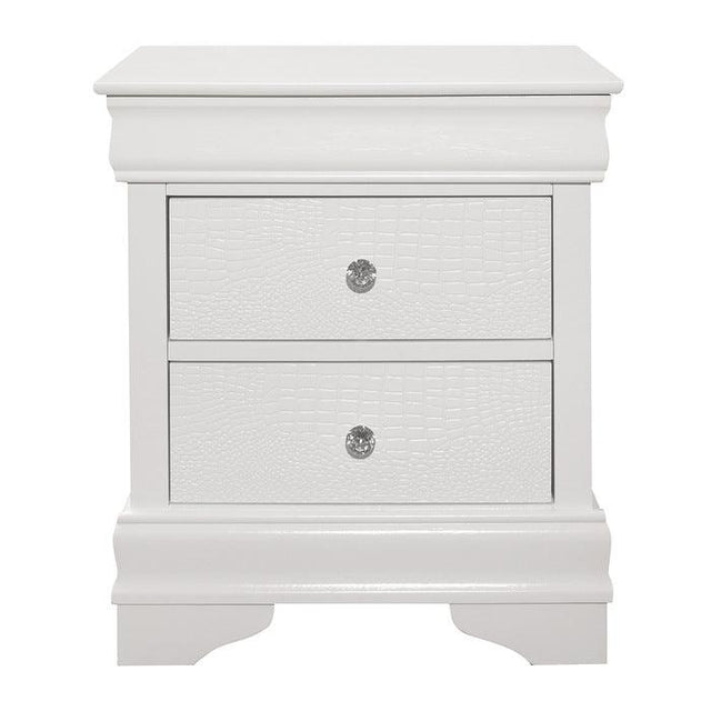 Homelegance - Lana Night Stand In White - 1556W-4