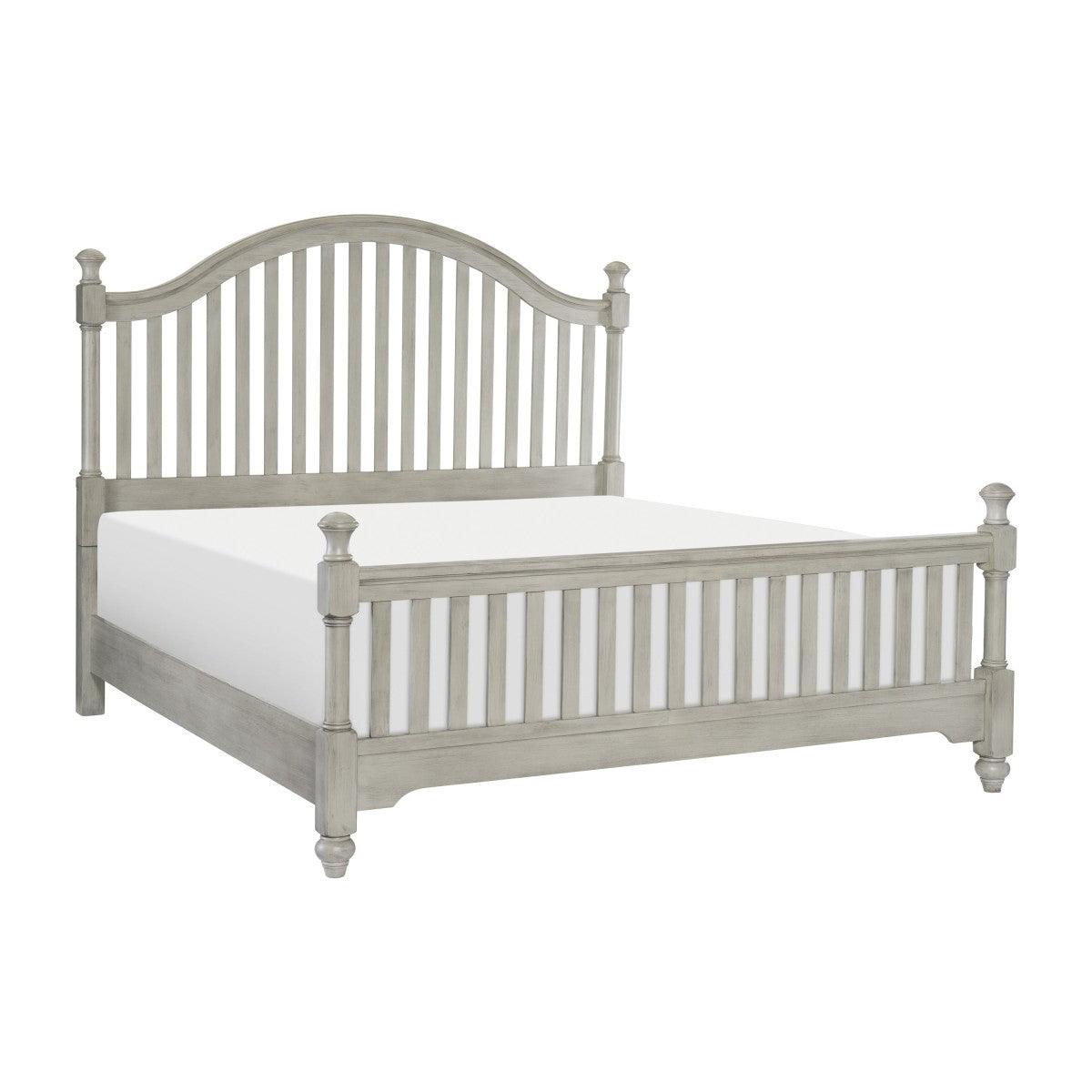 Homelegance - Mossbrook Queen Bed In Light Gray - 1568-Q
