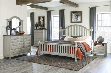 Homelegance - Mossbrook 3 Piece Eastern King Bedroom Set In Light Gray - 1568K-1Ek-3Set