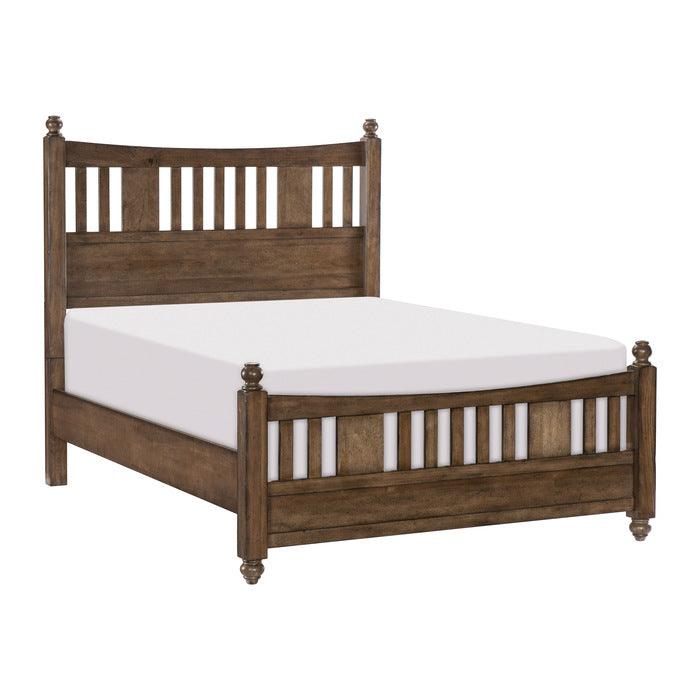 Brevard Queen Bed In Light Brown 1584 - 1* | Homelegance | Home Elegance USA