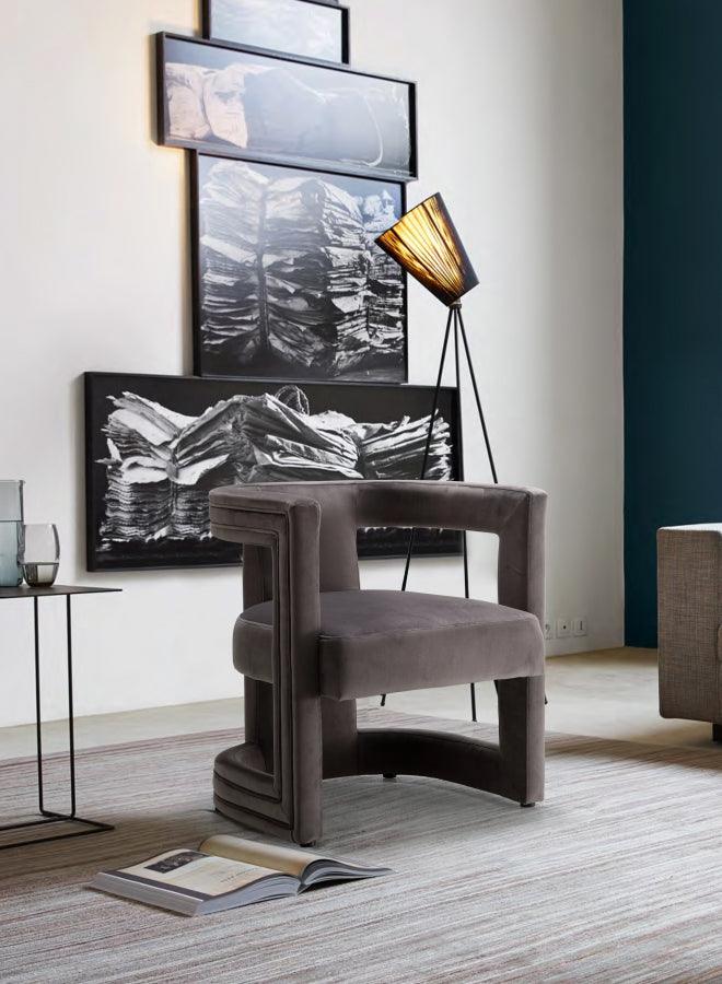 Blair Velvet Dining - Accent Chair In Grey - 530Grey | Meridian | Home Elegance USA