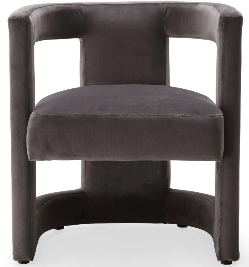 Blair Velvet Dining - Accent Chair In Grey - 530Grey | Meridian | Home Elegance USA
