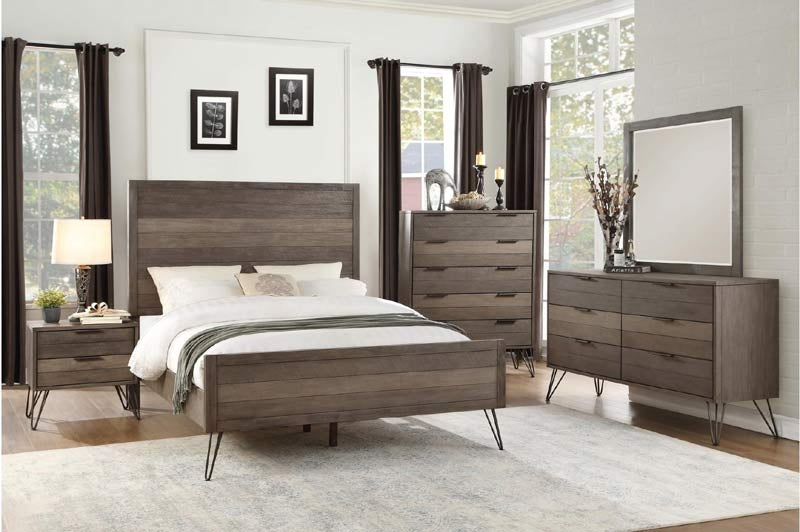 Homelegance - The Urbanite 4 Piece Eastern King Bedroom Set - 1604K-1Ek-4