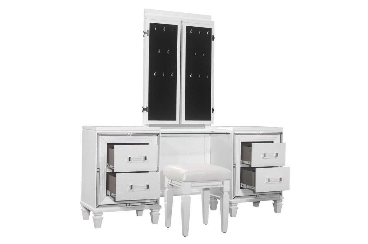 Homelegance - Tamsin Vanity Dresser With Mirror Set In White - 1616W-15*