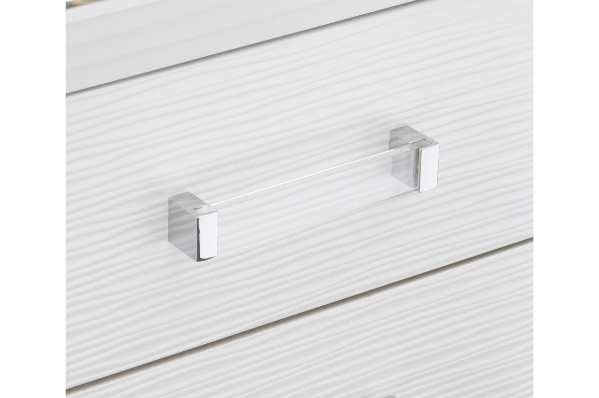 Homelegance - Tamsin 5 Piece Eastern King Platform Bedroom Set In White - 1616Wk-1Ek-5Set