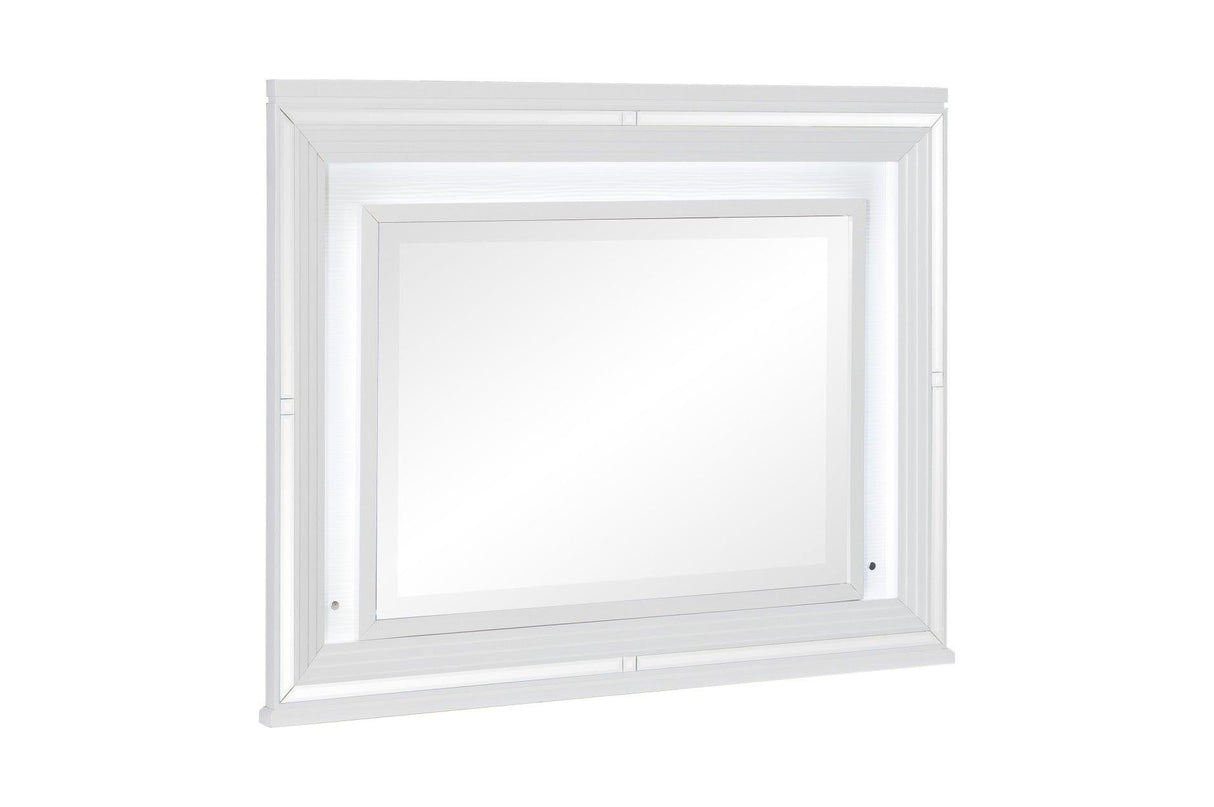 Homelegance - Tamsin 5 Piece Queen Platform Bedroom Set In White - 1616W-1-5Set