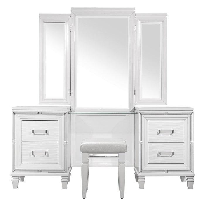 Homelegance - Tamsin Vanity Dresser With Mirror Set In White - 1616W-15*