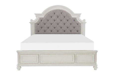 Baylesford Queen Bed In Antique White 1624W - 1* | Homelegance | Home Elegance USA