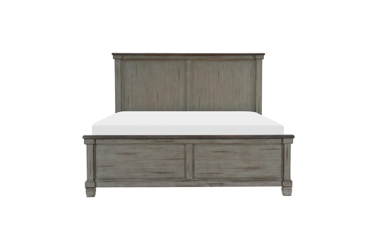 Homelegance - Weaver Eastern King Bed In Antique Gray - 1626Gyk-1Ek*