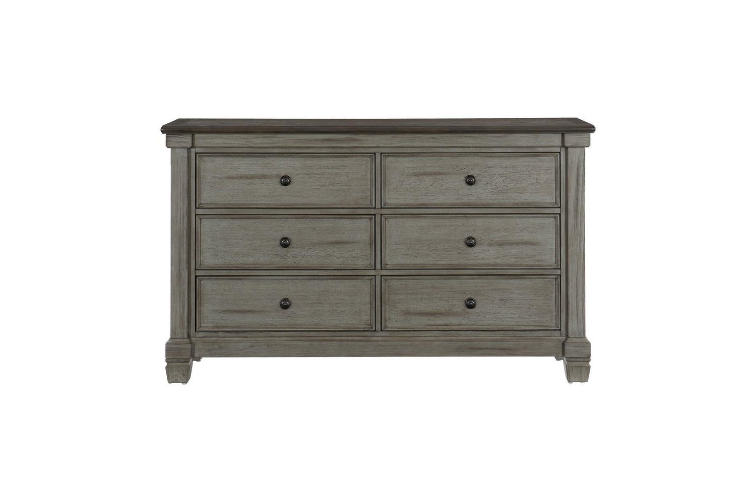 Homelegance - Weaver Dresser With Mirror In Antique Gray - 1626Gy-6