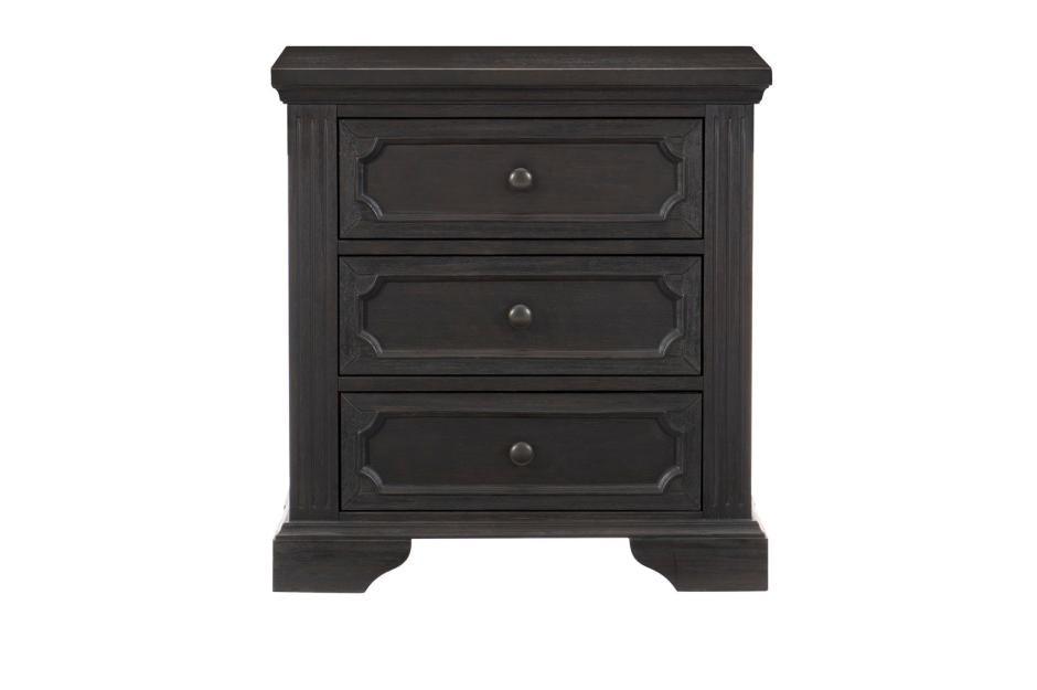 Bolingbrook Night Stand In Wire - Brushed Charcoal 1647 - 4 | Homelegance | Home Elegance USA