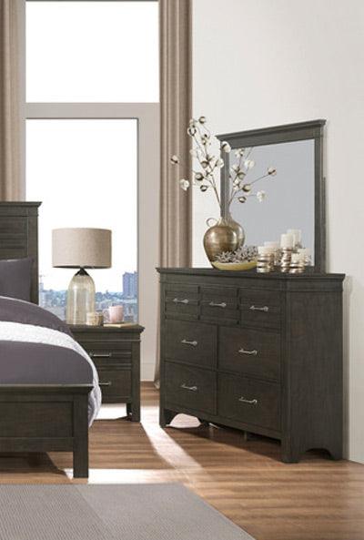 Blaire Farm Dresser With Mirror In Charcoal 1675 - 6 | Homelegance | Home Elegance USA