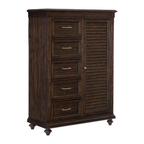 Cardano Wardrobe Chest In Driftwood Charcoal 1689 - 10 | Homelegance | Home Elegance USA