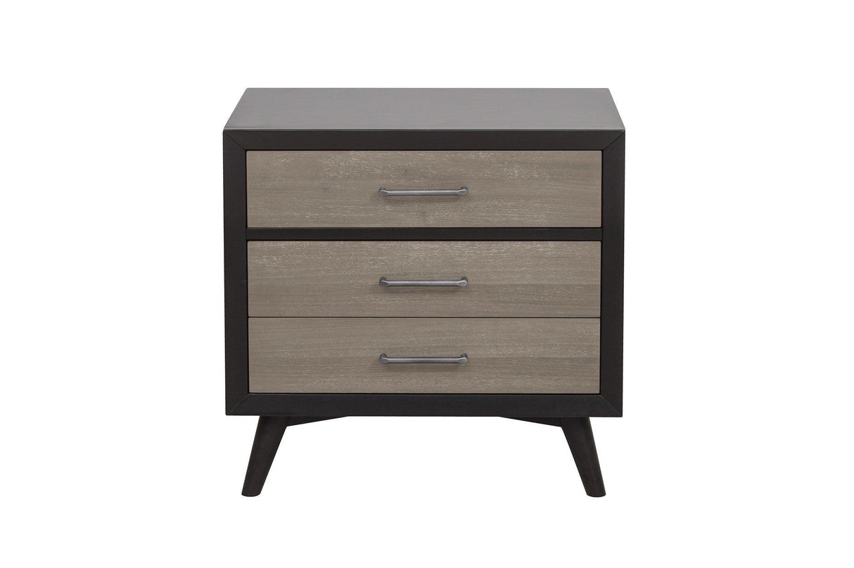 Homelegance - Raku 3 Piece Queen Platform Bedroom Set In Gray And Black - 1711-1-3Set