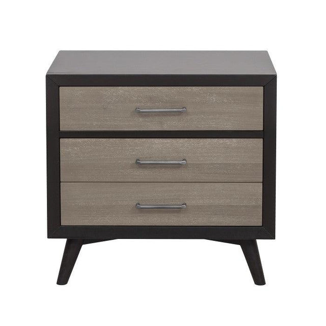Homelegance - Raku Night Stand In Gray And Black - 1711-4