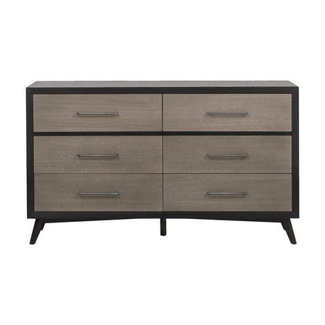 Homelegance - Raku Dresser In Gray And Black - 1711-5
