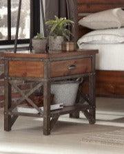 Homelegance - Holverson Brown Milk Crate 6 Piece Eastern King Sleigh Bedroom Set - 1715K-1Ek-6