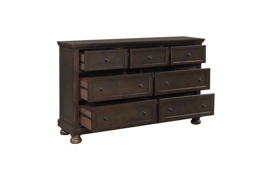 Begonia Dresser With Mirror 1718Gy-5-6 | Homelegance - sold by Home Elegance USA