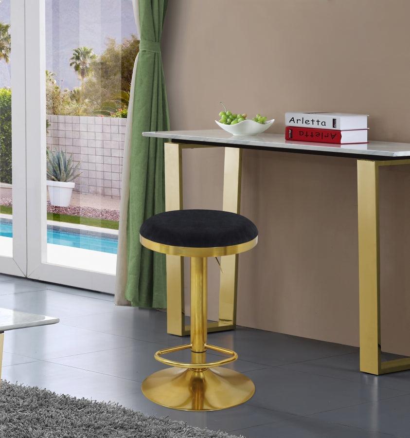 Brody Adjustable Stool Set Of 2 In Black - 955Black - C | Meridian | Home Elegance USA