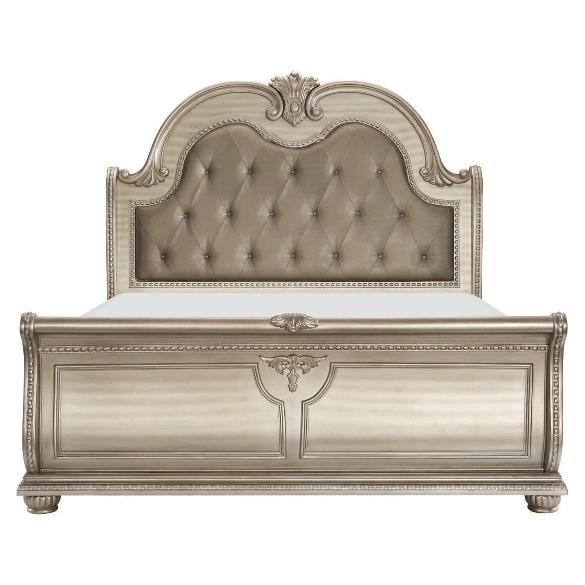 Cavalier Queen Bed In Silver | Homelegance | Home Elegance USA