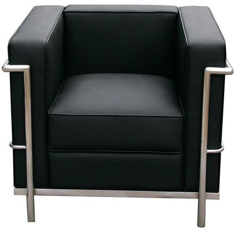 Cour Italian Leather Chair - 176551 - C - Bk | J&M | Home Elegance USA